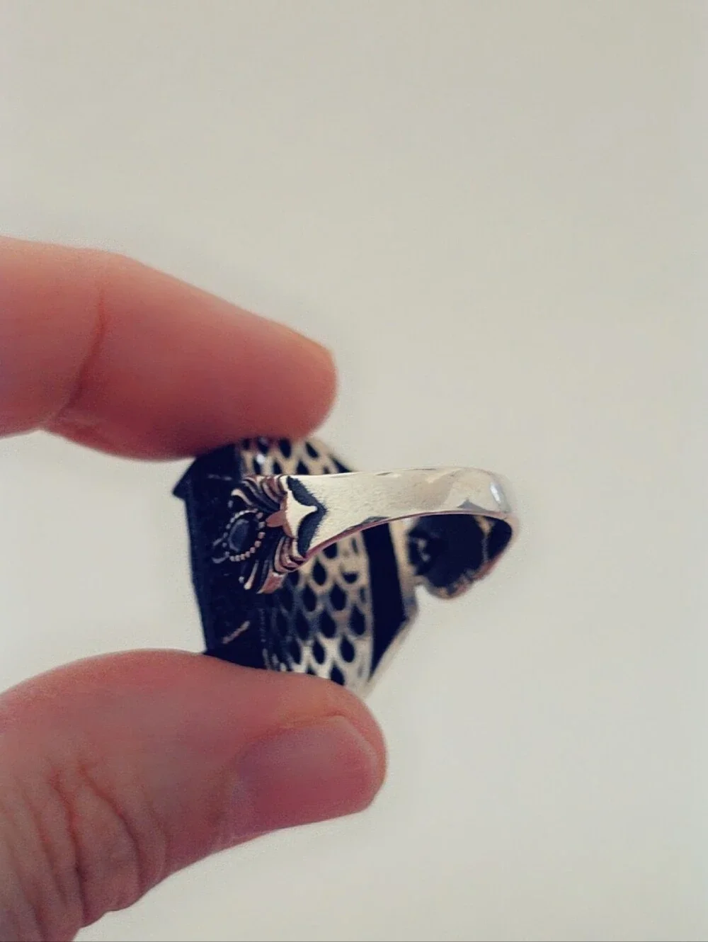 Unisex Estate Spinel Gemstone Ring Sterling Silver 925